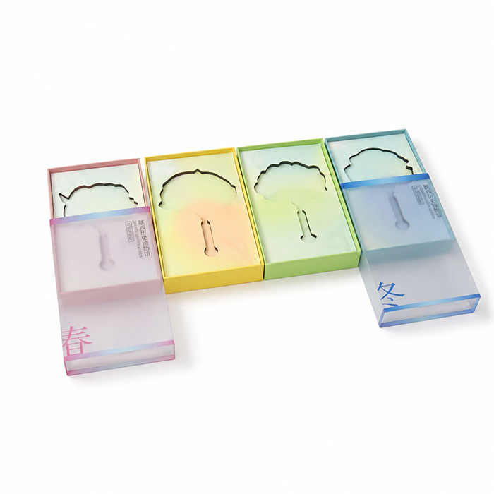 Soft Frosted PET Sleeve Custom Window Boxes Pearl Cotton Insert Packaging