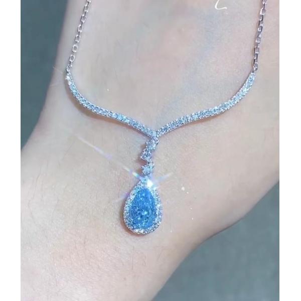 Блю Пир Лаборатория создала бриллиантовое ожерелье 1,5 карата