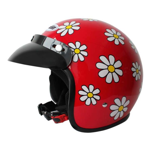 Replace/Repair Open Face Helmet with Visor Washable Sponge Lining Classic Retro Style