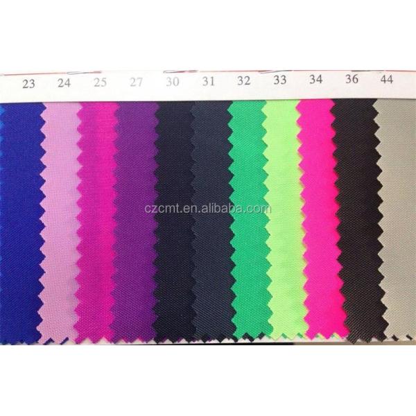 Plain Style 210T Polyester Fabric with PU Coating Resistant to Water and Stains