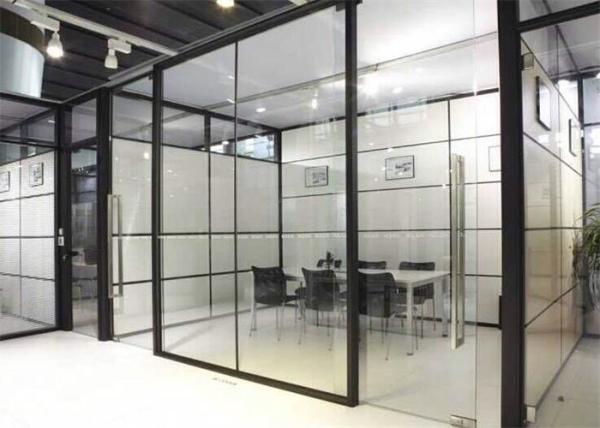 Noise Proof Tempered Glass Wall Demountable Office Partitions