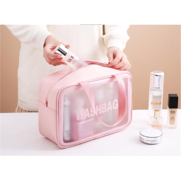 Transparent Waterproof Travel Wash Bag Hanging Makeup Storage Pouch