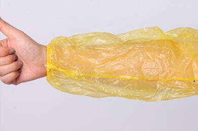 S&J Transparent Pe Cpe Plastic oversleeve disposable plastic arm sleeve cover blue oversleeve for Men Women