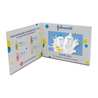 7'' IPS Screen LCD Video Business Cards 4C Offset Print With Rechargeable Lithium Battery