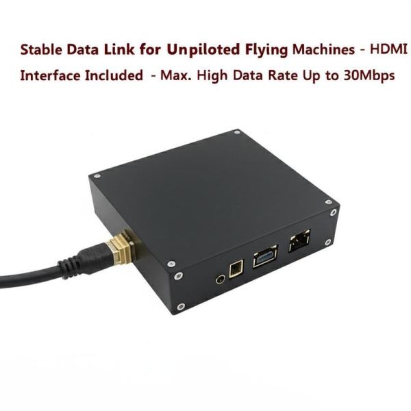 Enlace de datos de dron 30Mbps, salida de 4W con interfaces HDMI y LAN