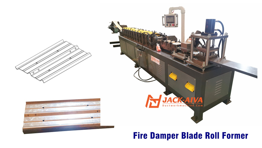HVAC VCD Damper Frame & Aerofoil Blade Roll Forming Machine | Fire Damper Production Line