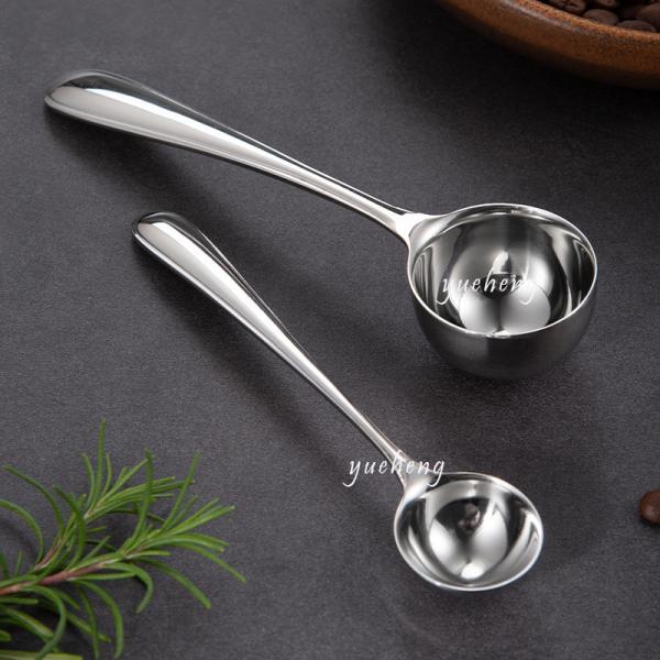 Wholesale Stainless Steel 18/8 20ml And 6ml Long Coffe Scoop Coffe Spoon Coffe Shop Scoop Measuring  Coffe Spoon