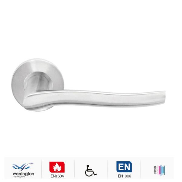 Modern exterior door handle sets for commercial front doors custom finishes