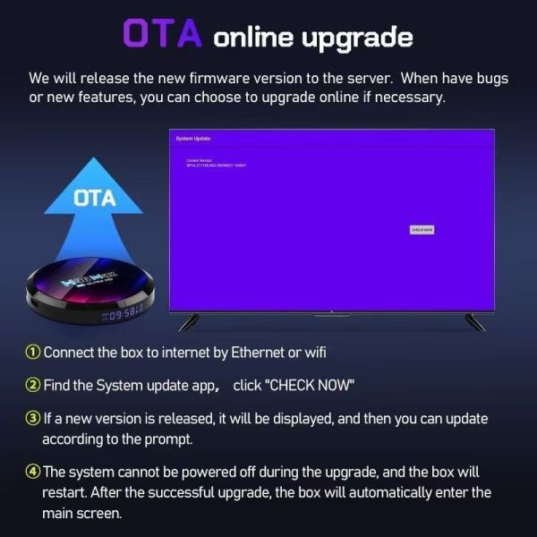 OEM H96 Max Android TV Box Android 13 8K Ultra HD Resolution Wifi6 Connectivity