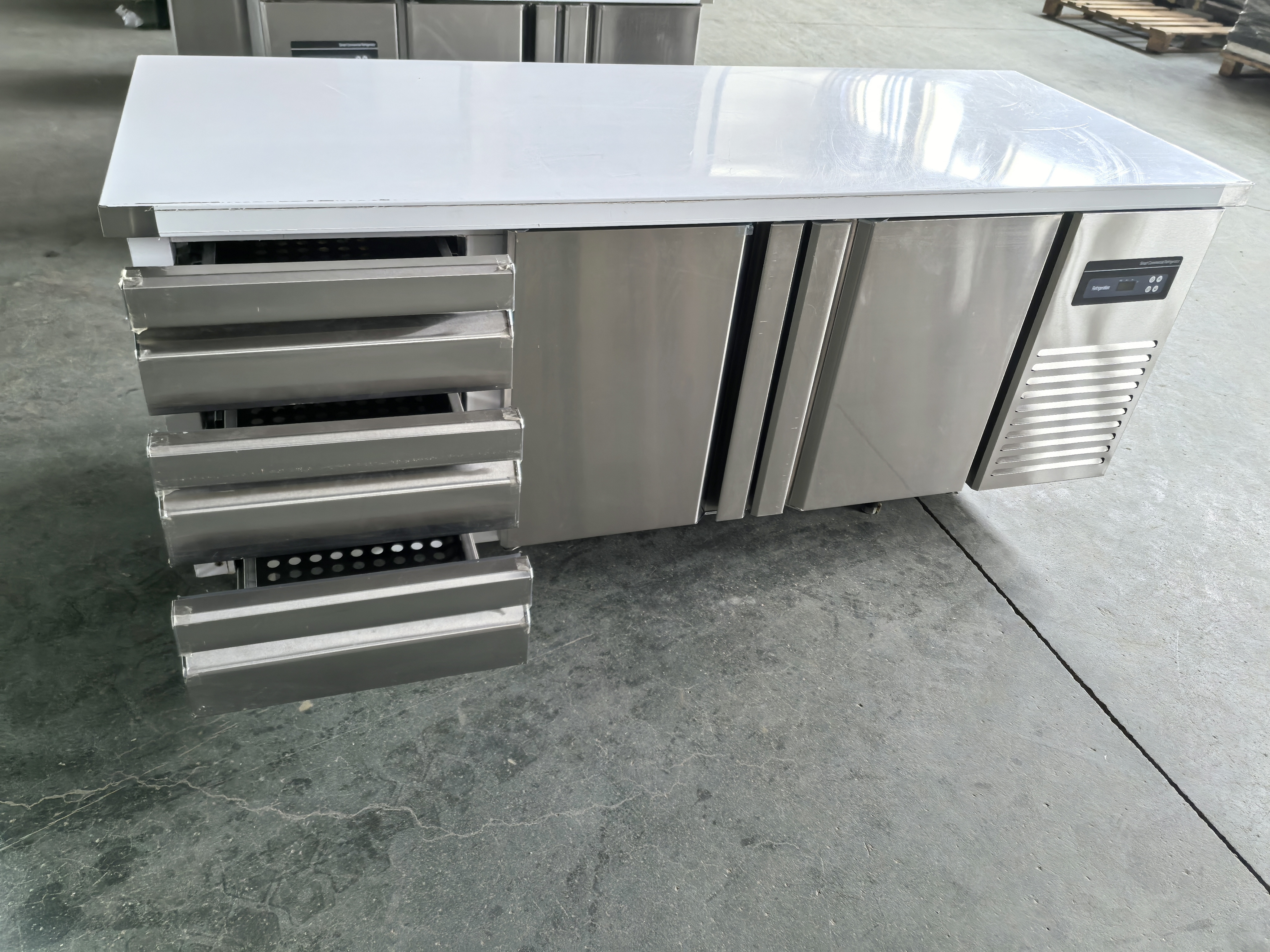 Compact Undercounter Freezer Drawer Cabinet Stainless Steel Under Counter Fridges