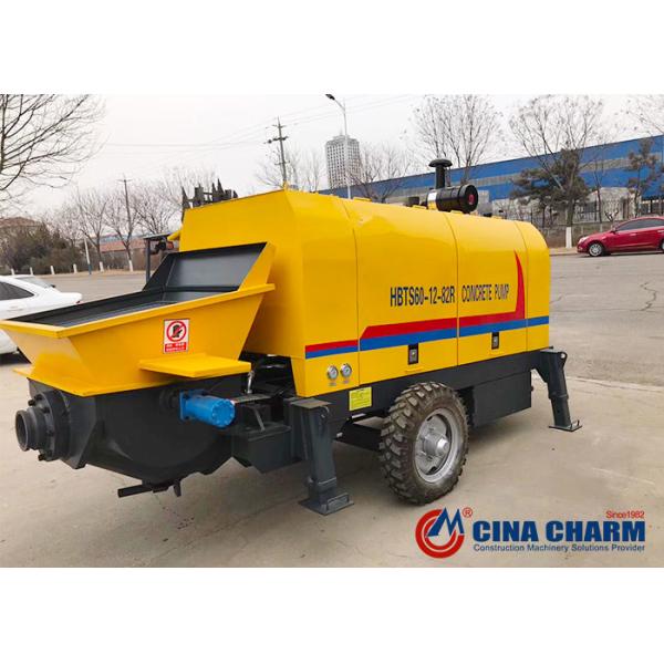 Дизельный/электрический трейлер установил конкретный насос для инженерства конст