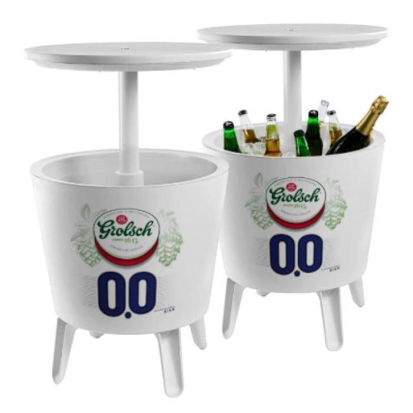 Caixa de resfriamento de mesa de plástico branco multifuncional moderna ao ar livre 49,5DX57Hcm