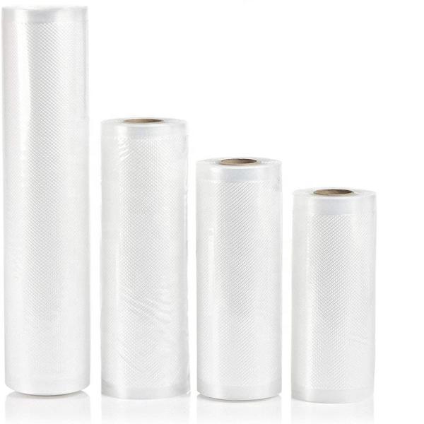PA Custom Size Vacuum Rolls Embossed Sealable Vacuum Pouches 11"X50'Ft