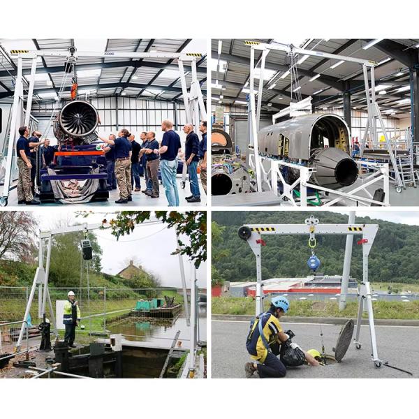 Grúa de pórtico de aluminio plegable 500 kg Grúa de pórtico portátil 1000 kg Grúa móvil de pórtico precio