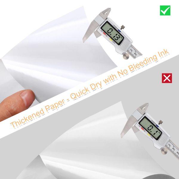 Waterproof Custom Size Vinyl A4 Label Stickers for Laser & Inkjet Printers