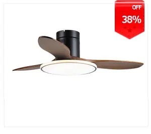 Dimmable ceiling fan with LED Light 60 inch Indoor wood Two-Blade Ceiling Fan light(WH-VLL-40)