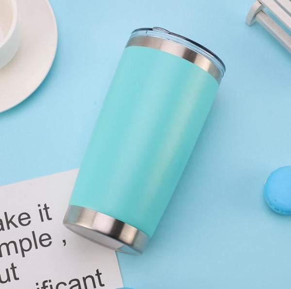 20oz Stainless Steel Thermal Travel Mug With Lid Double Walled Vacuum Insulated Coffee Tumbler Cup For Home Office Sports 600ml