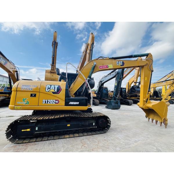 12 тонн 90% новый CAT 312D2GC Подержанный Гусеничный экскаватор Подержанный CAT Crawler Excavator CAT 312D Строительная техника