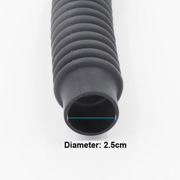 Durable Black Silicone Hose Pipe Multipurpose Nontoxic Practical