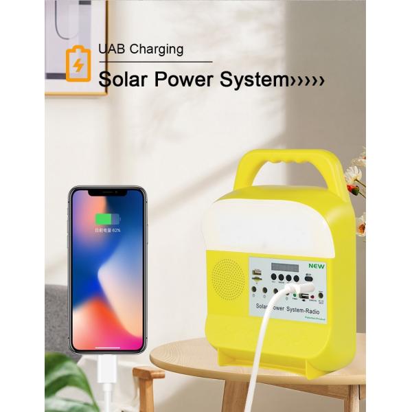Off Grid Mobile Camping Emergency Lighting Solar Panel Power Energy System