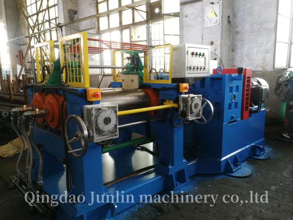 XK-230 Two Roll Open Rubber Mixing Mill Machine Customized Color