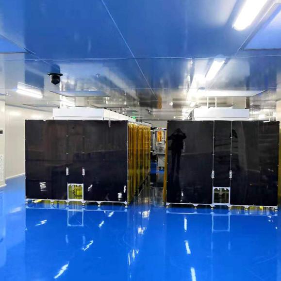 Hepa Filter Plexiglass Industrial Clean Room For Yellow Backlight Workshop