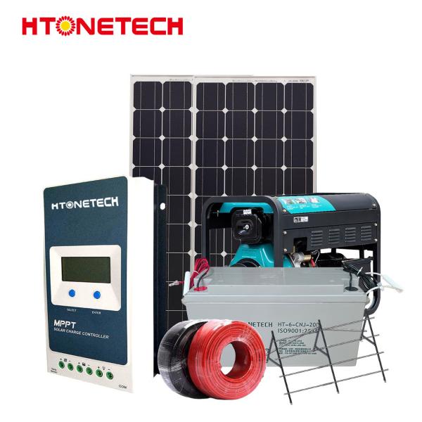 Htonetech off Grid Completo Sistema de Energia Solar Completo Kit Fabricantes China 500W 800W 1000W 1500W