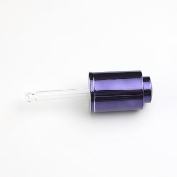 Compte-gouttes en plastique de type pression de 18 mm et 24 mm de couleur personnalisée avec protection UV