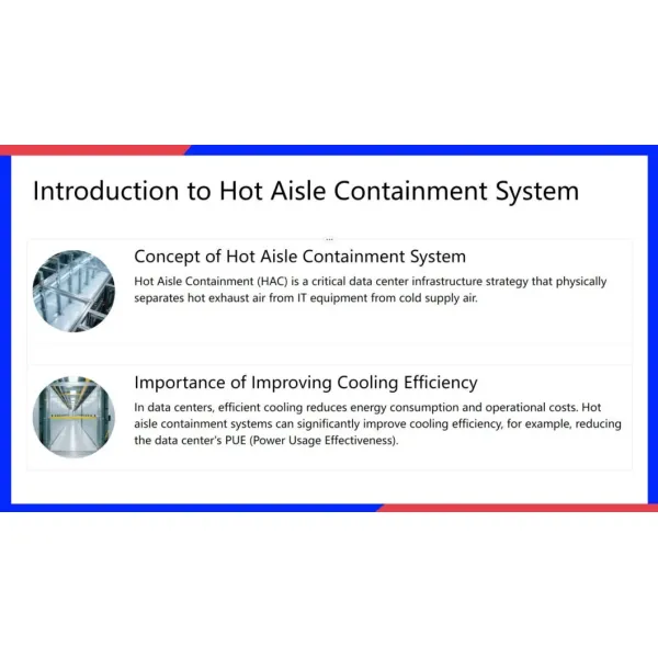 Hot Aisle Containment Aluminum Alloy Framing Modular Data Center Suppliers in Europe