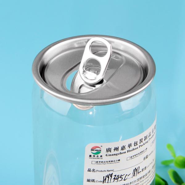 Напиток соды прозрачной пластмассы может 350ml с алюминиевой крышкой