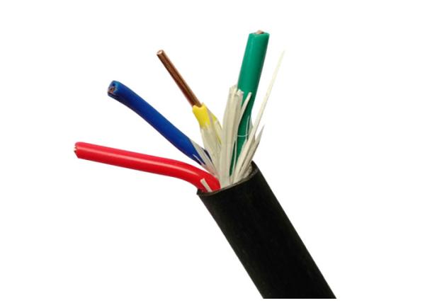 Four Cores Electrical Cable Wire With Solid Copper Conductor 450 / 750V WIth PVC Sheath