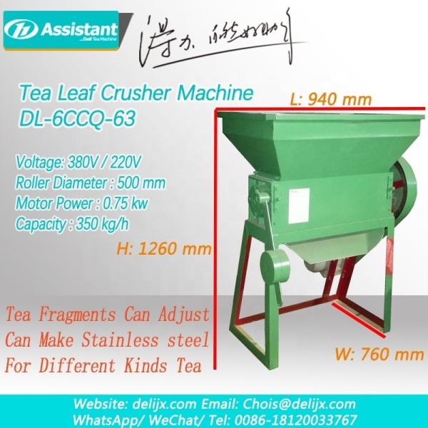 500 KG Capacity 0.75kw DL-6CCQ-63 Multi Function Tea Fragment Crushing Shredding Machine