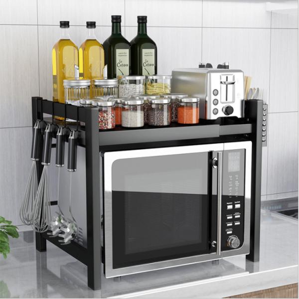 Aluminum Alloy Oven Storage Rack , Two Tier Kitchen Microwave Rack