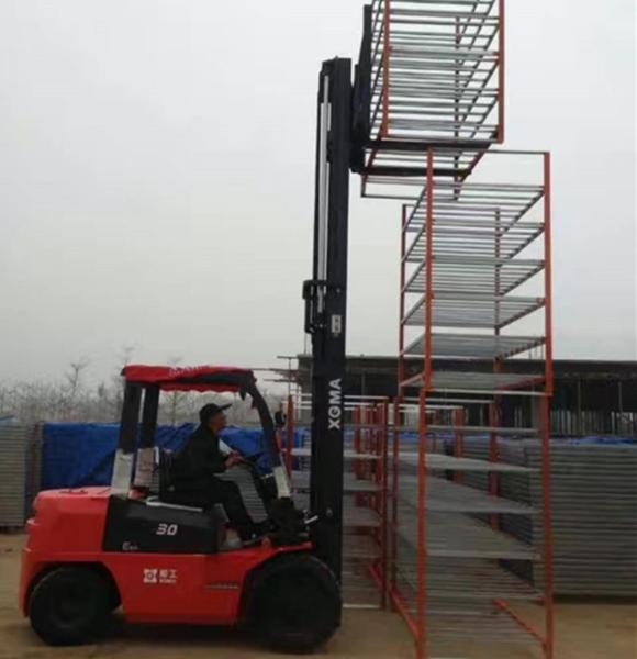 3 Ton Diesel Forklift Truck With Japanese Isuzu Engine 145mm Free Lifting Height