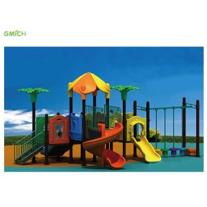 Easy Installation Preschool Outdoor Playground Equipment Safety Plastic Slide