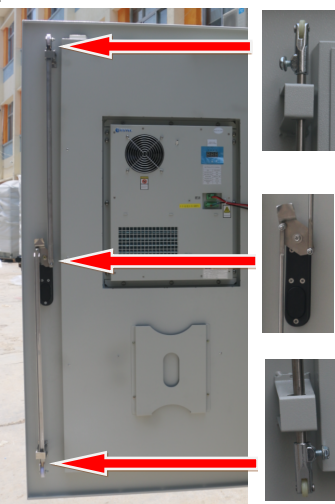 На открытом воздухе телекоммуникации шкафов улицы приложения держателя шкафа для станции переключения передачи