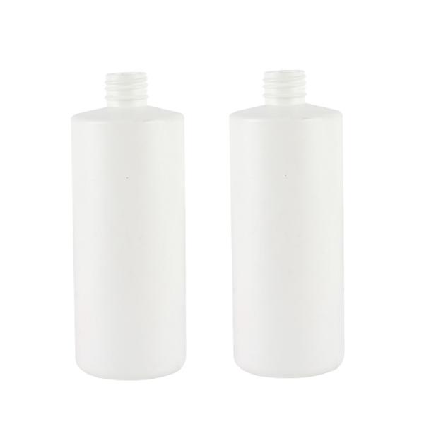 500ML Pink Lotion Pump Bottle Flat Shouldered 250ml Plastic PET Shampoo Pump Bottle