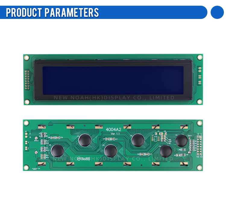 Blue Film White Letters 4004A2 ST7066U With LED Backlight Display Screen 4004 Character LCD Module Display 