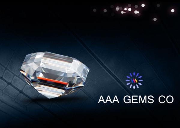 Forever Brilliant Colorless Asscher Cut Moissanite Eight Arrows Eight Hearts
