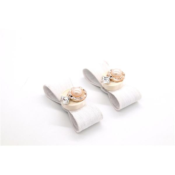 Ribbon coloured bow-tied shoe flower,Handmade footwear ornaments and flower Thread ribbon Beige ,white,black,red ,blue