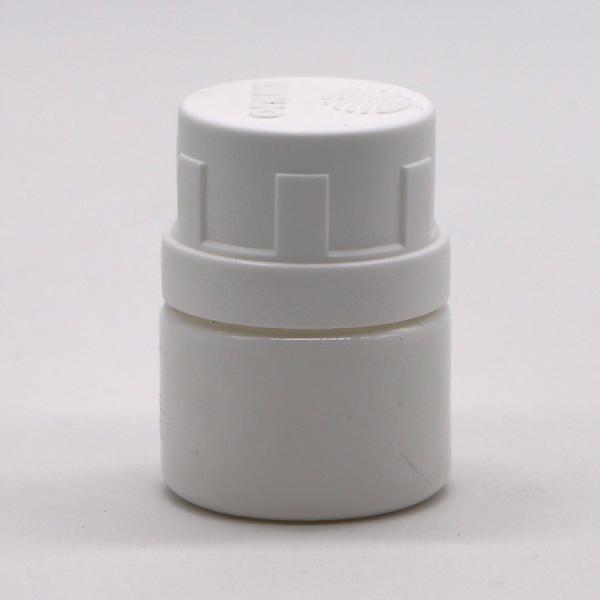 25 ml de frasco de cápsula de medicamento sólido vazio e recarregável em HDPE branco para pó químico