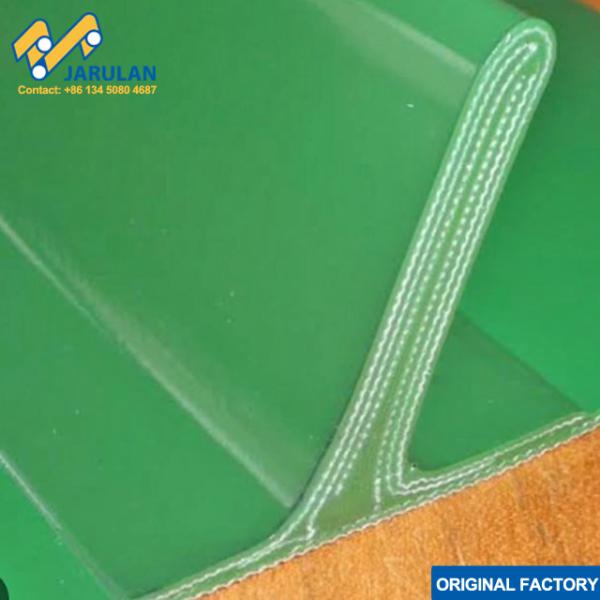 Tissu de résistance élevée renforcé de PVC, couleur verte pour les convoyeurs