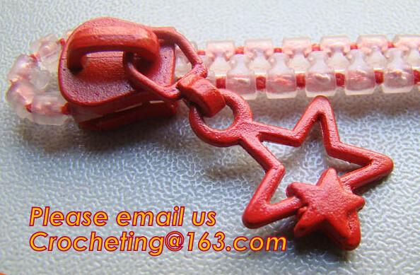 garments zippers by meters for corn teeth zipper, YKK garment nylon zipper with metal slider