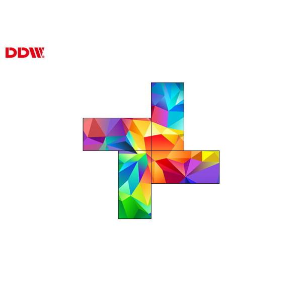 High Resolution Irregular Video Wall / 4 Screen Artistic Video Wall