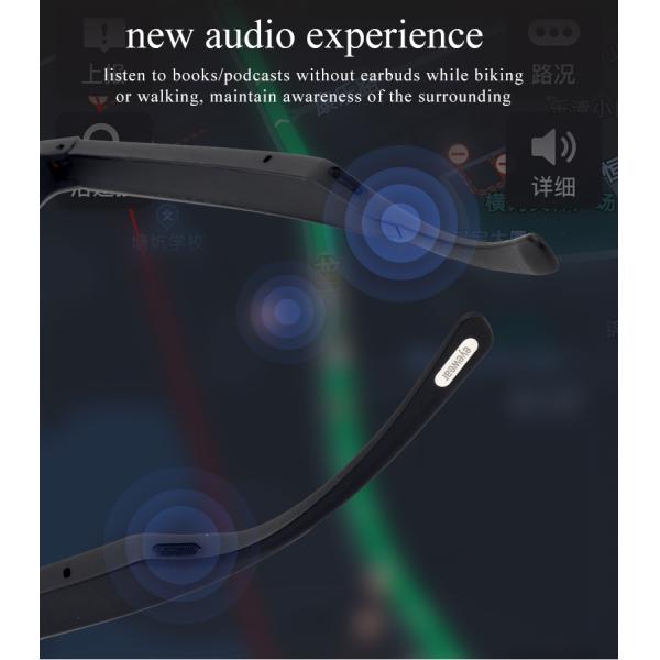 TAC Polarized Lens 100mAh Bluetooth Smart Glasses For Bluetooth Calls / Music