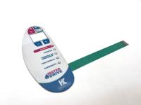 Interruptor de botón LED de impresión LCD gráfica en capa de bolsillo para recubrimiento médico