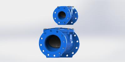 Válvula de verificação dobro das águas residuais da flange, sistema de aço inoxidável da ATAC de Pin For
