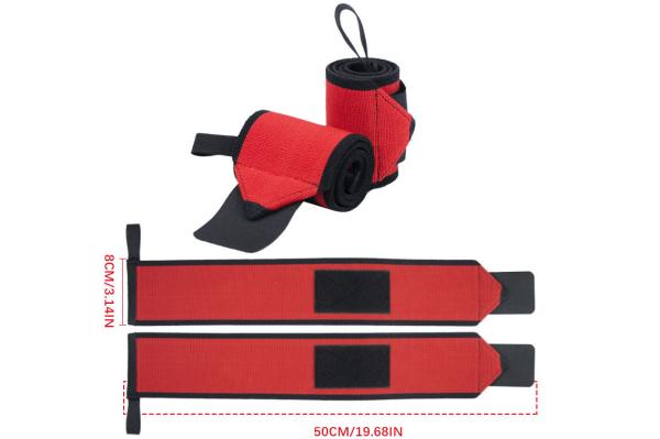Gym Strong Velcro Custom Weightlifting Wrist Wraps / Band For Fitness