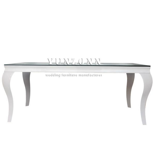 Wholesale Popular White Rectangular Table Wedding Dotel Table for Wedding Birthday Outdoor Events