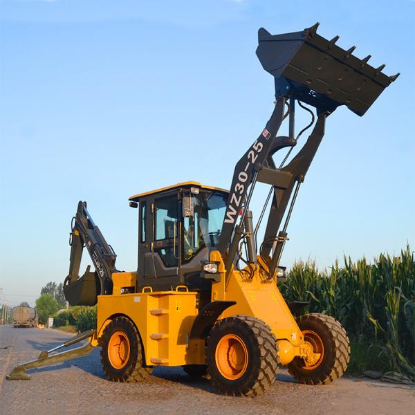 Carregador dianteiro completo da pá do Backhoe hidráulico de 1600KGS WZ25-16 para a venda